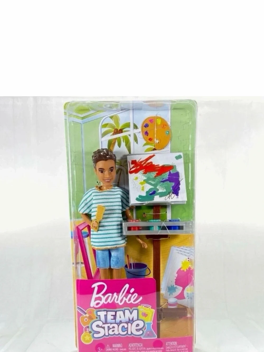 Barbie Team Stacie Doll with Green Striped Top & Light Blue Shorts